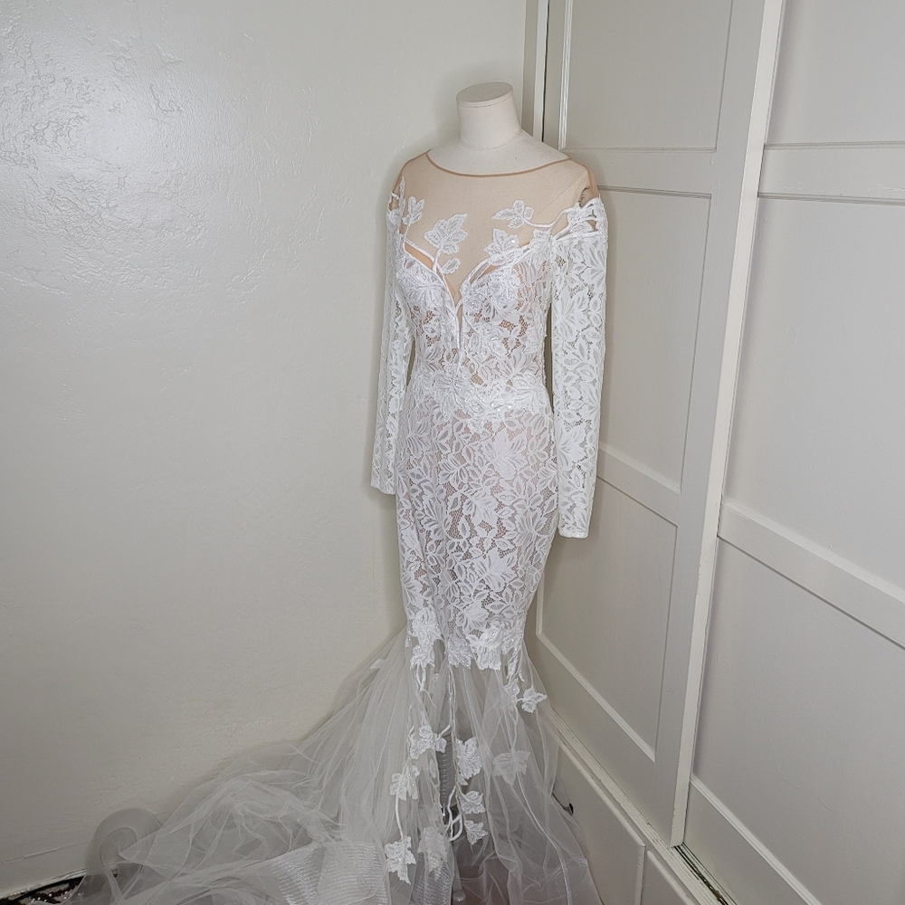 Tarik Ediz wedding dress NWT 93672 - Picture 7 of 14